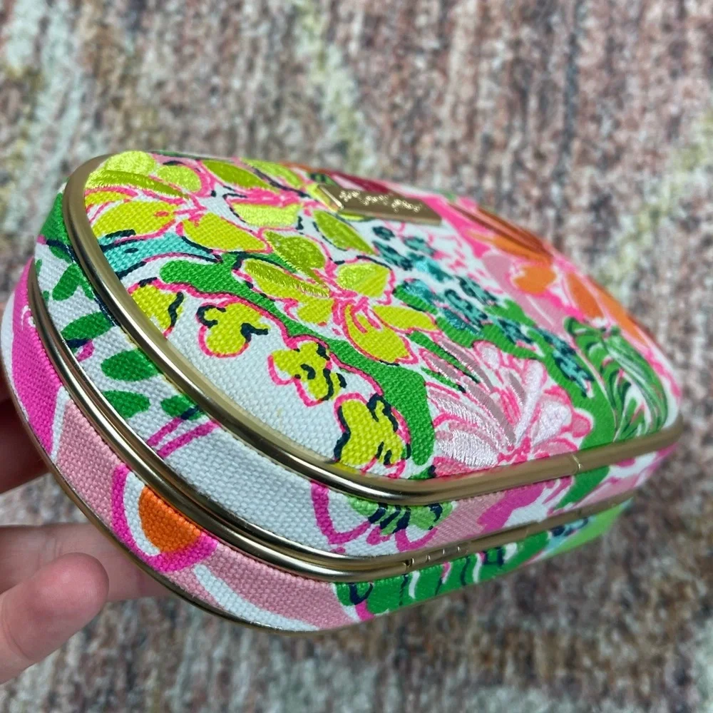 Lilly Pulitzer Target Neon Floral Clutch on Chain Crossbody Bag - Picture 4 of 6